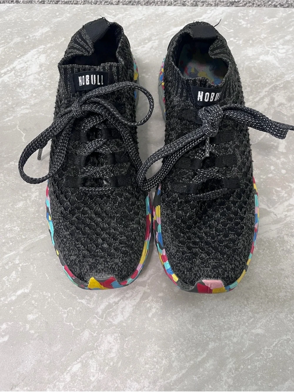 Nobull Allday Knit on Black Wild- Size 9.5 women